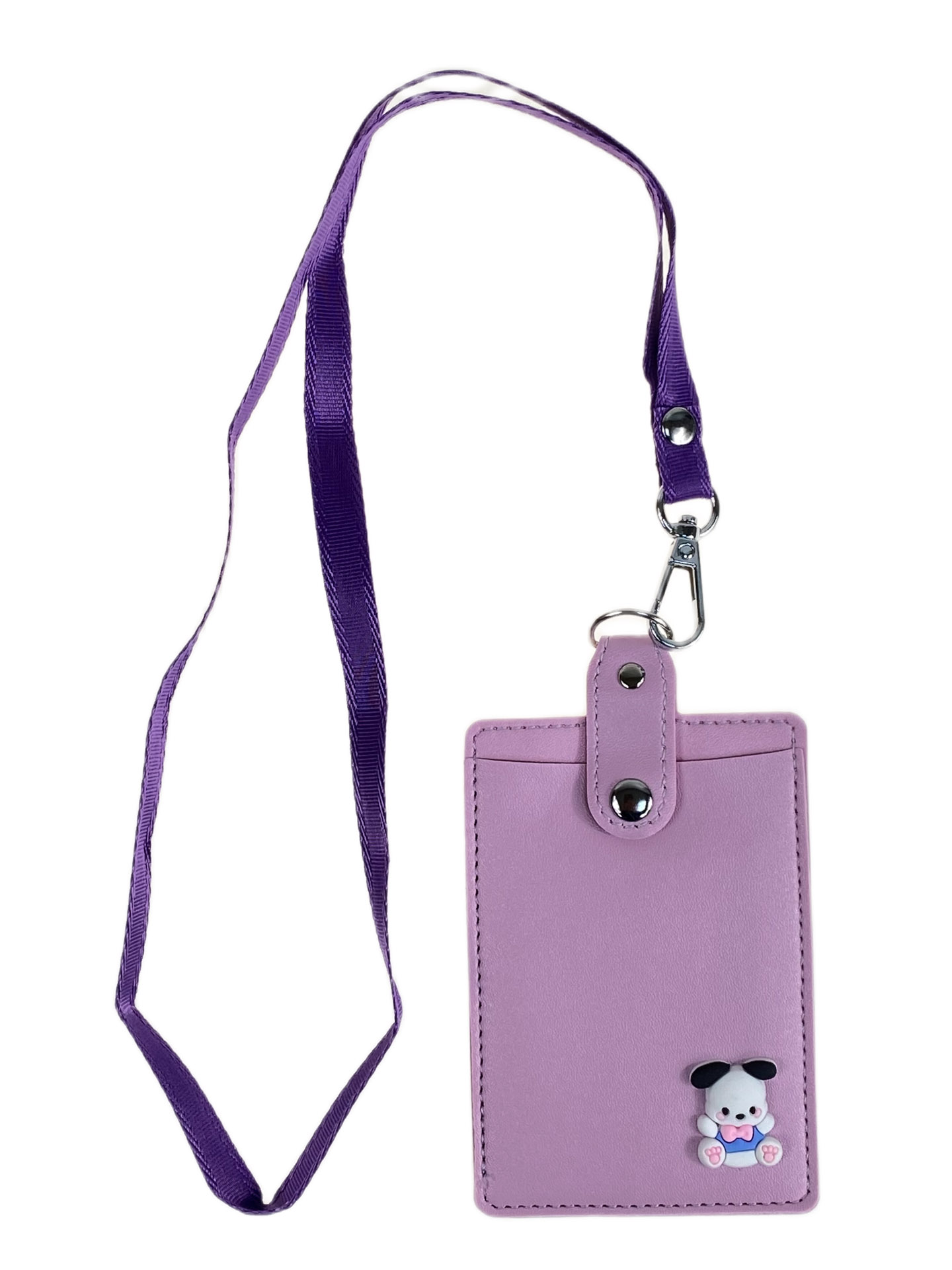 На фото 2 - Бейджик на шею, цвет сиреневый