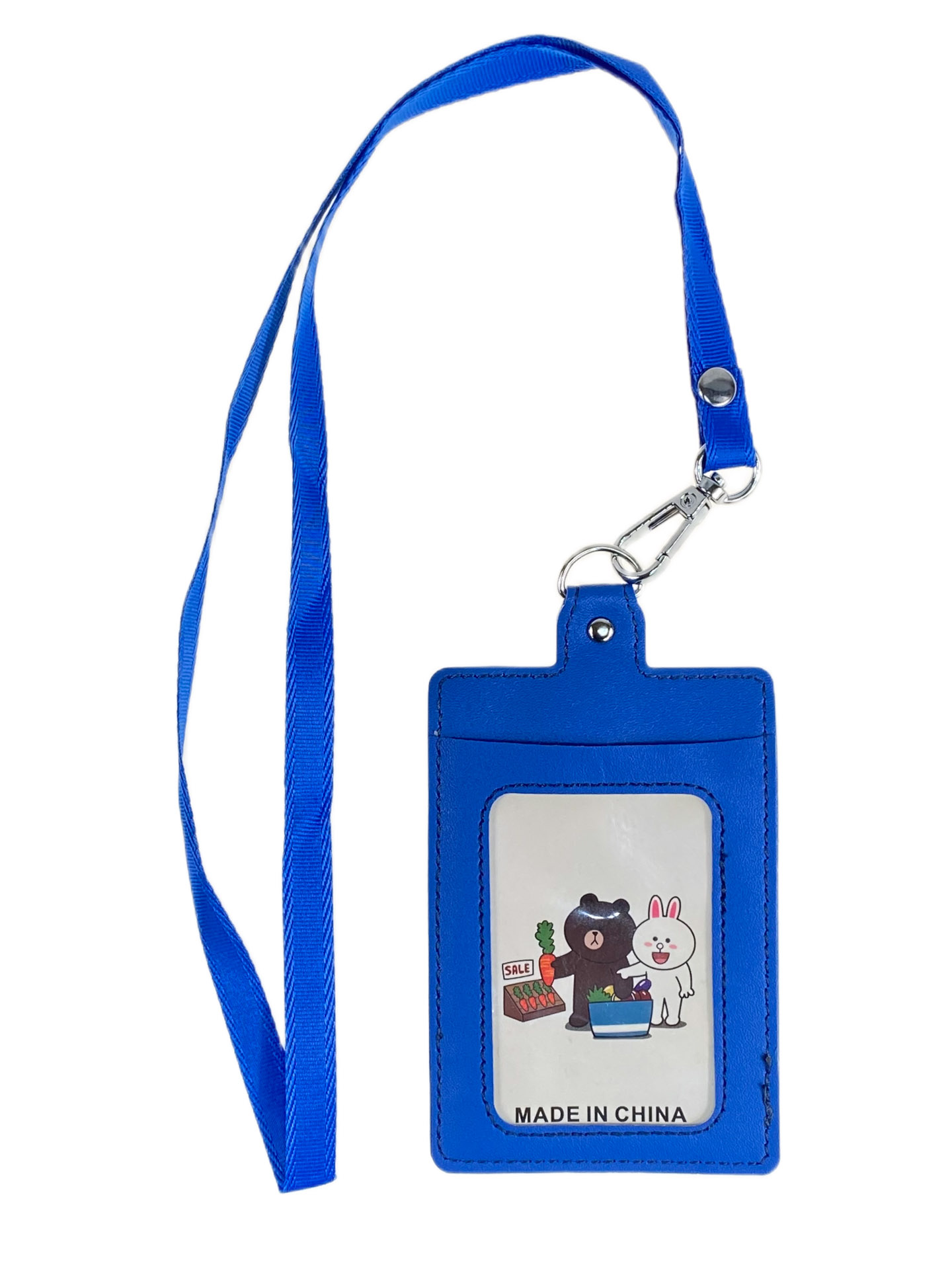 На фото 1 - Бейджик на шею, цвет синий