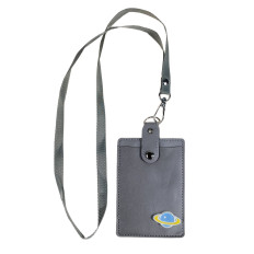 На фото 2 - Бейджик на шею, цвет серый