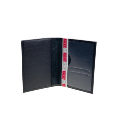 На фото 2 - Обложка на паспорта из натуральной кожи, цвет черный На фото 2 - Обложка на паспорта из натуральной кожи, цвет черный