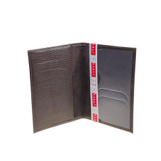 На фото 2 -  Обложка на паспорта из натуральной кожи, цвет шоколад