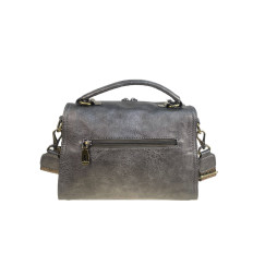 На фото 2 - Женская сумка из искусственной кожи, цвет серый