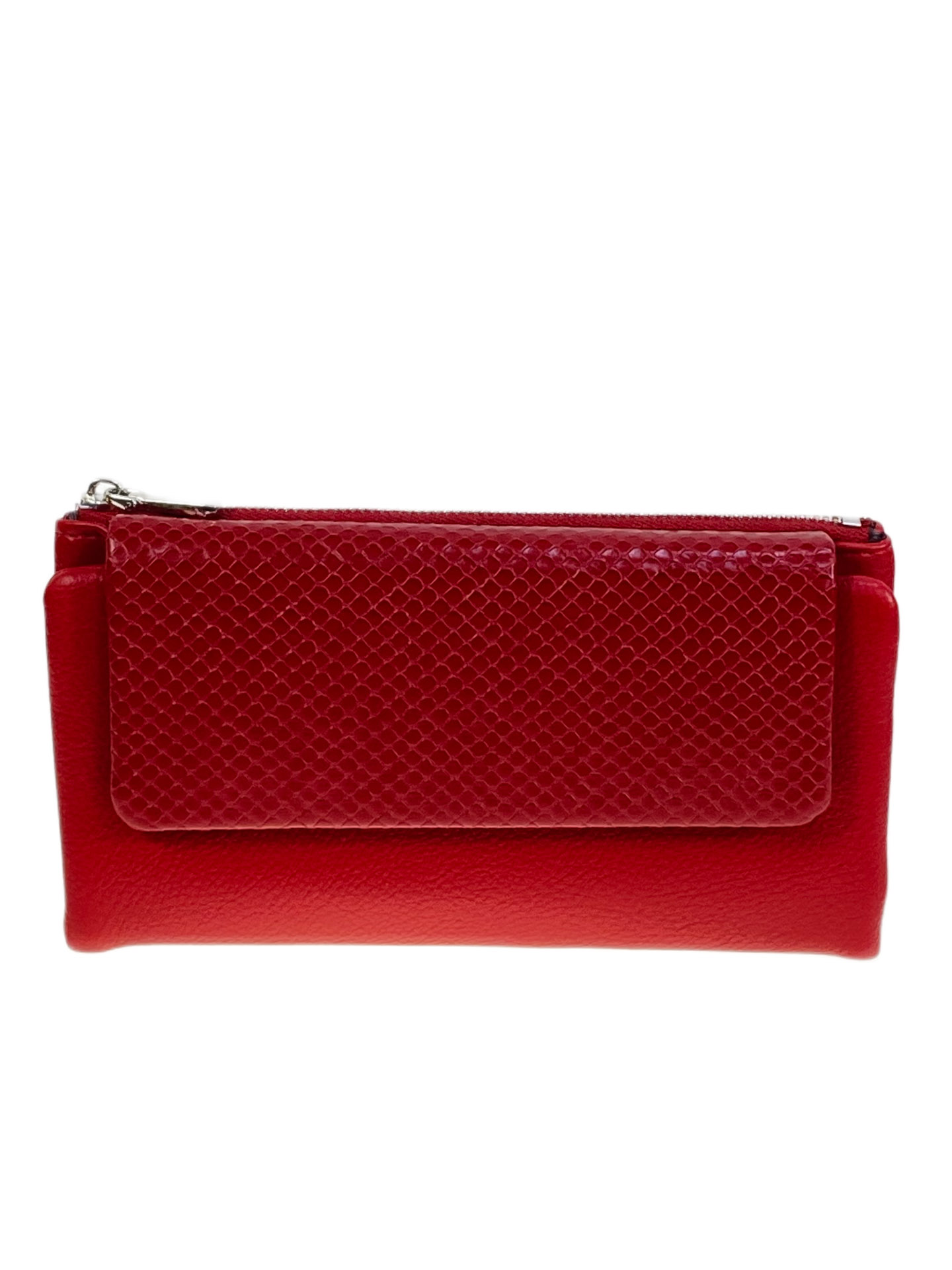 На фото 1 -  Женское портмоне из искусственной кожи, цвет красный
