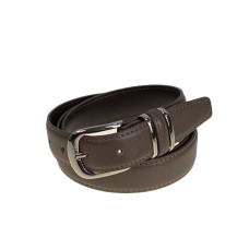 На фото 1 - Ремень женский из искусственной кожи , цвет серо-коричневый