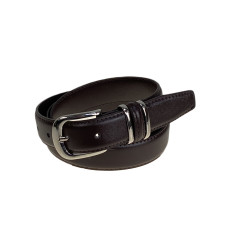 На фото 1 - Ремень женский из искусственной кожи , цвет шоколад