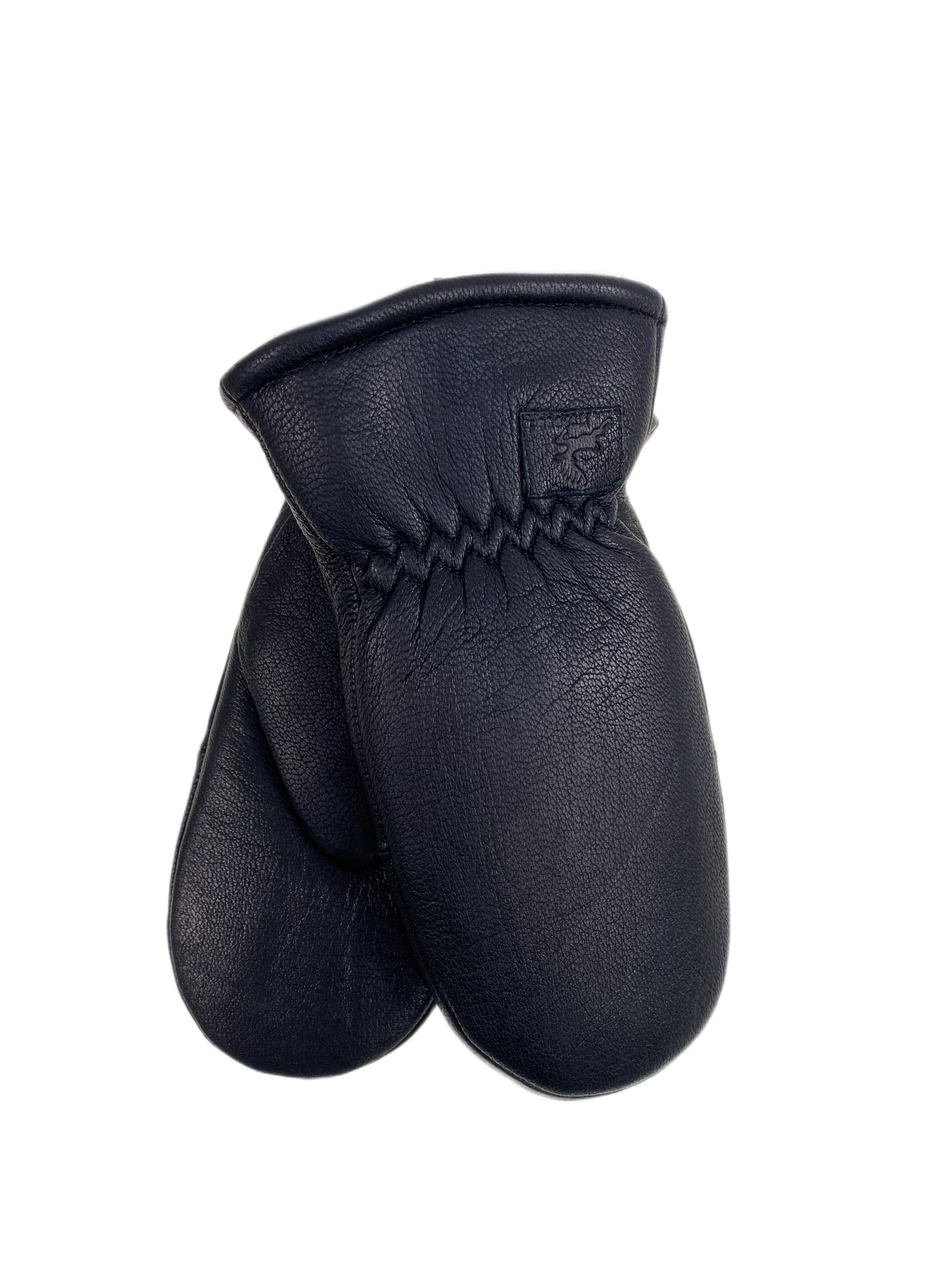 На фото 1 - Зимние женские варежки  цвет  черный На фото 1 - Зимние женские варежки  цвет  черный