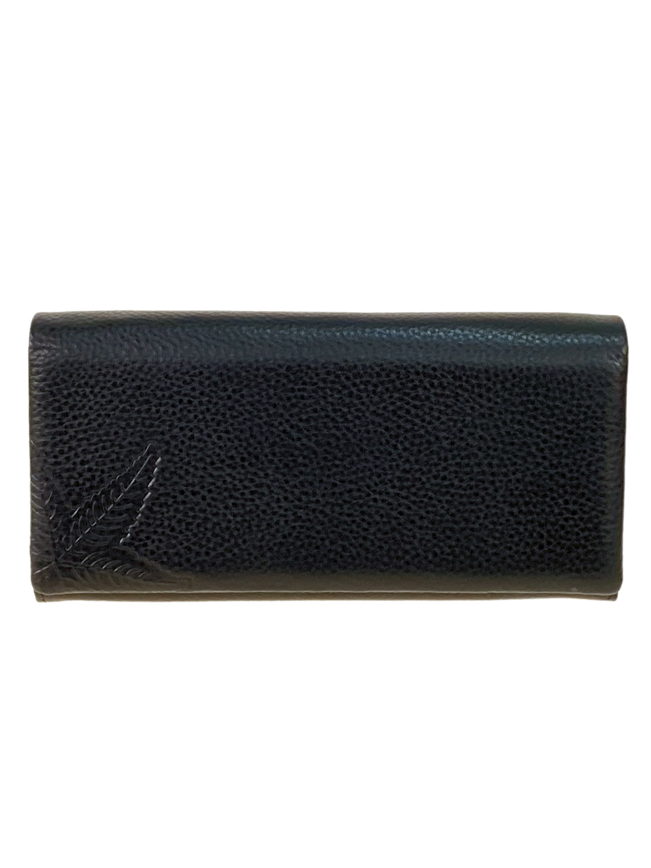 На фото 1 - Женское портмоне из натуральной кожи, цвет черный