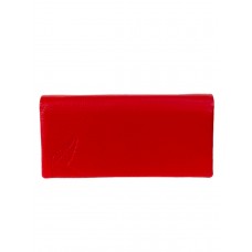 На фото 1 - Женское портмоне из натуральной кожи, цвет красный