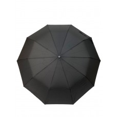 На фото 1 - Мужской зонт полуавтомат, цвет черный 