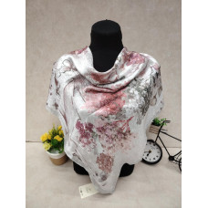 На фото 1 - Женский платок из шёлка, мультицвет