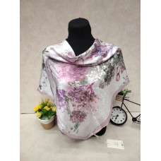 На фото 1 - Женский платок из шёлка, мультицвет На фото 1 - Женский платок из шёлка, мультицвет