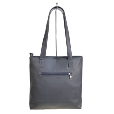 На фото 2 - Женская сумка из искусственной кожи, цвет серый