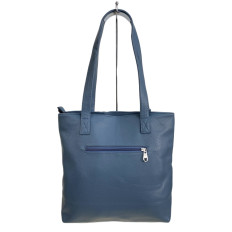 На фото 2 - Женская сумка из искусственной кожи, цвет синий