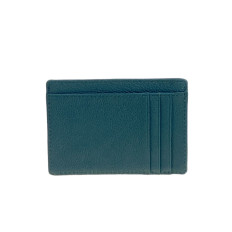 На фото 2 - Картхолдер женский из натуральной кожи для пластиковых карт, цвет тёмно зеленый