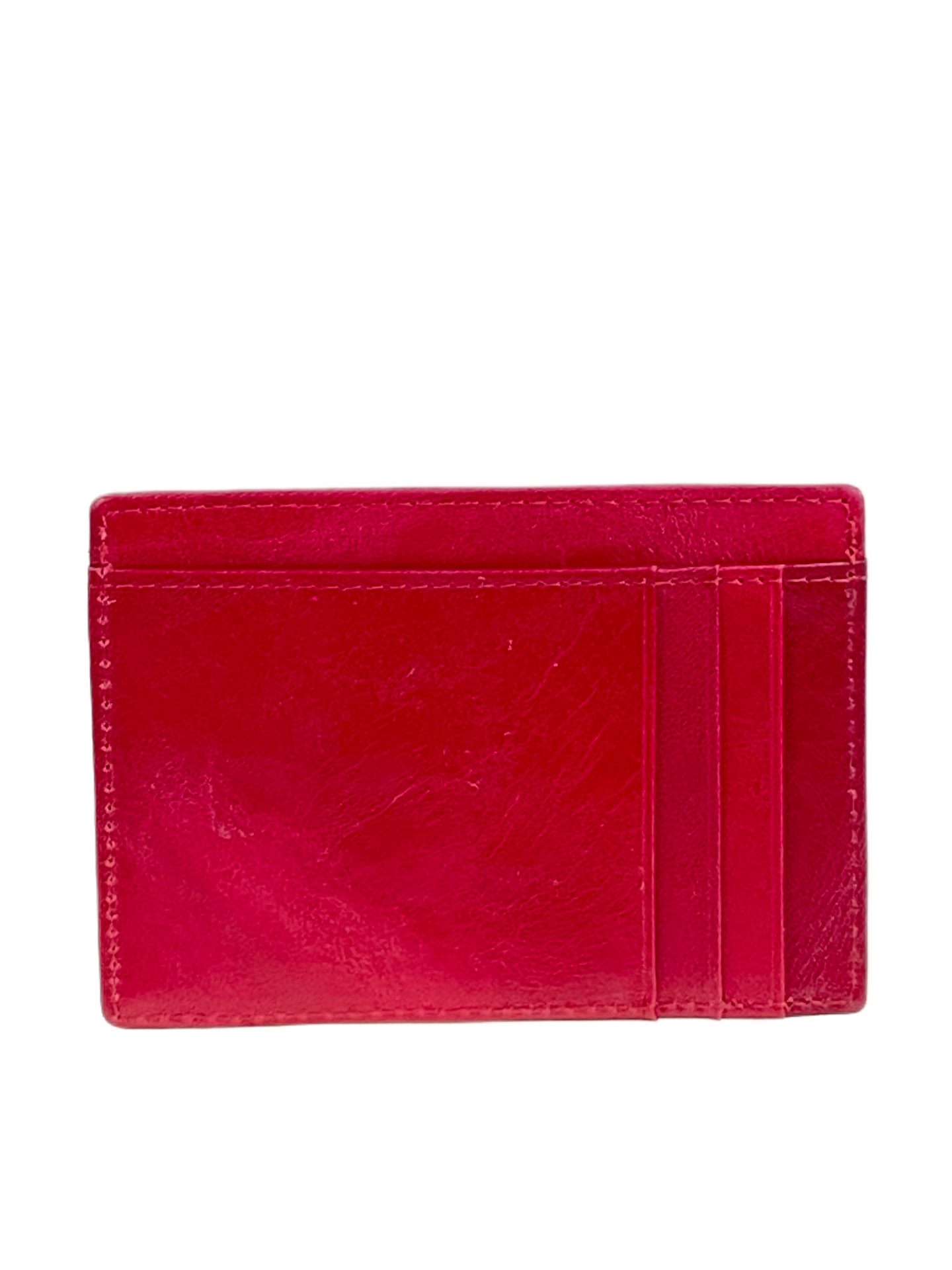 На фото 2 - Картхолдер женский из натуральной кожи для пластиковых карт, цвет красный