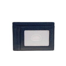 На фото 1 - Картхолдер женский из натуральной кожи для пластиковых карт, цвет черный