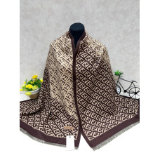 На фото 1 - Мягкий палантин из кашемира мультицвет