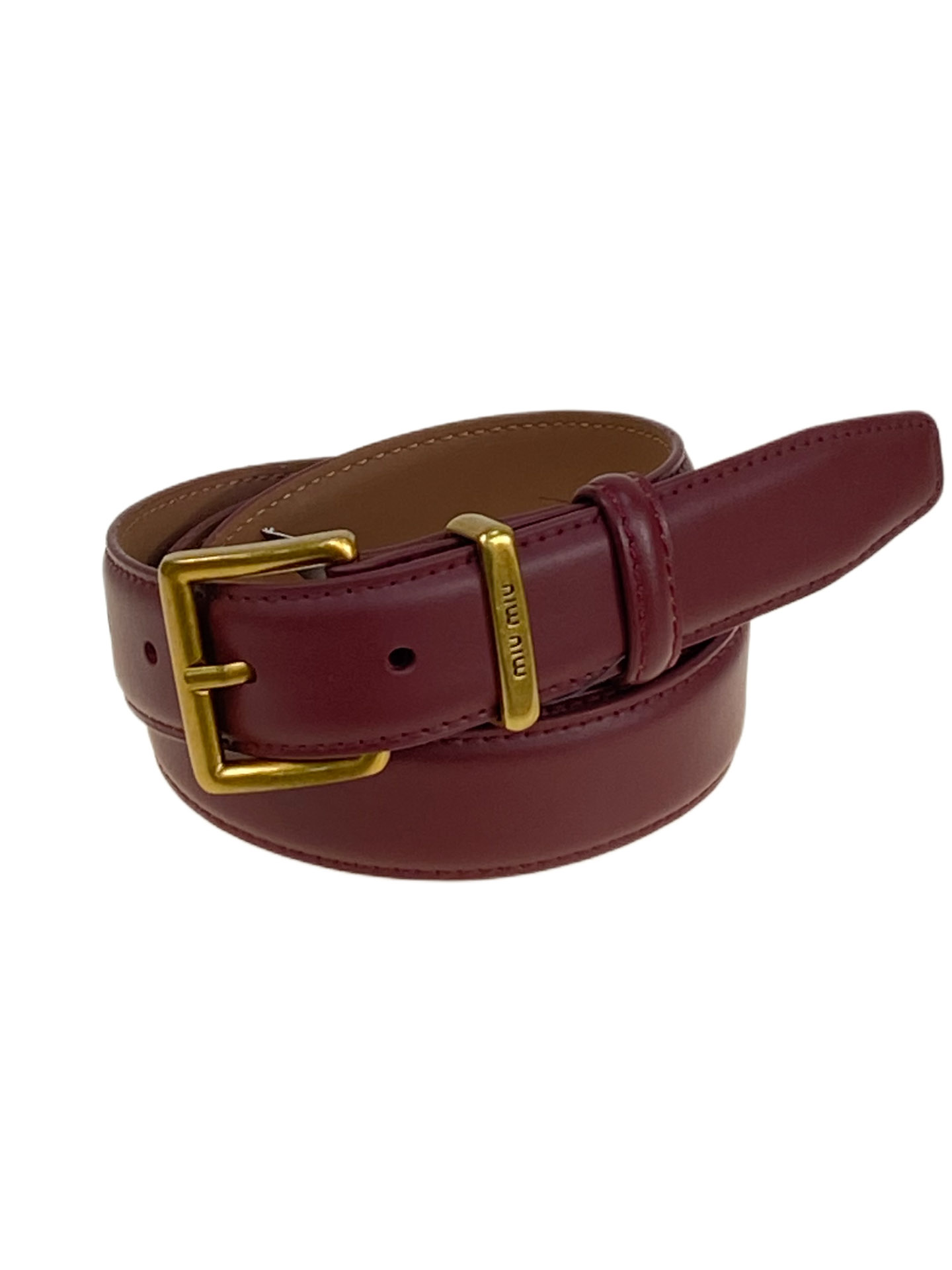 На фото 1 -  Ремень женский из натуральной кожи, цвет бордовый На фото 1 -  Ремень женский из натуральной кожи, цвет бордовый