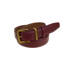 На фото 1 -  Ремень женский из натуральной кожи, цвет бордовый На фото 1 -  Ремень женский из натуральной кожи, цвет бордовый