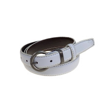 На фото 1 -  Ремень женский из искусственной кожи, цвет белый На фото 1 -  Ремень женский из искусственной кожи, цвет белый