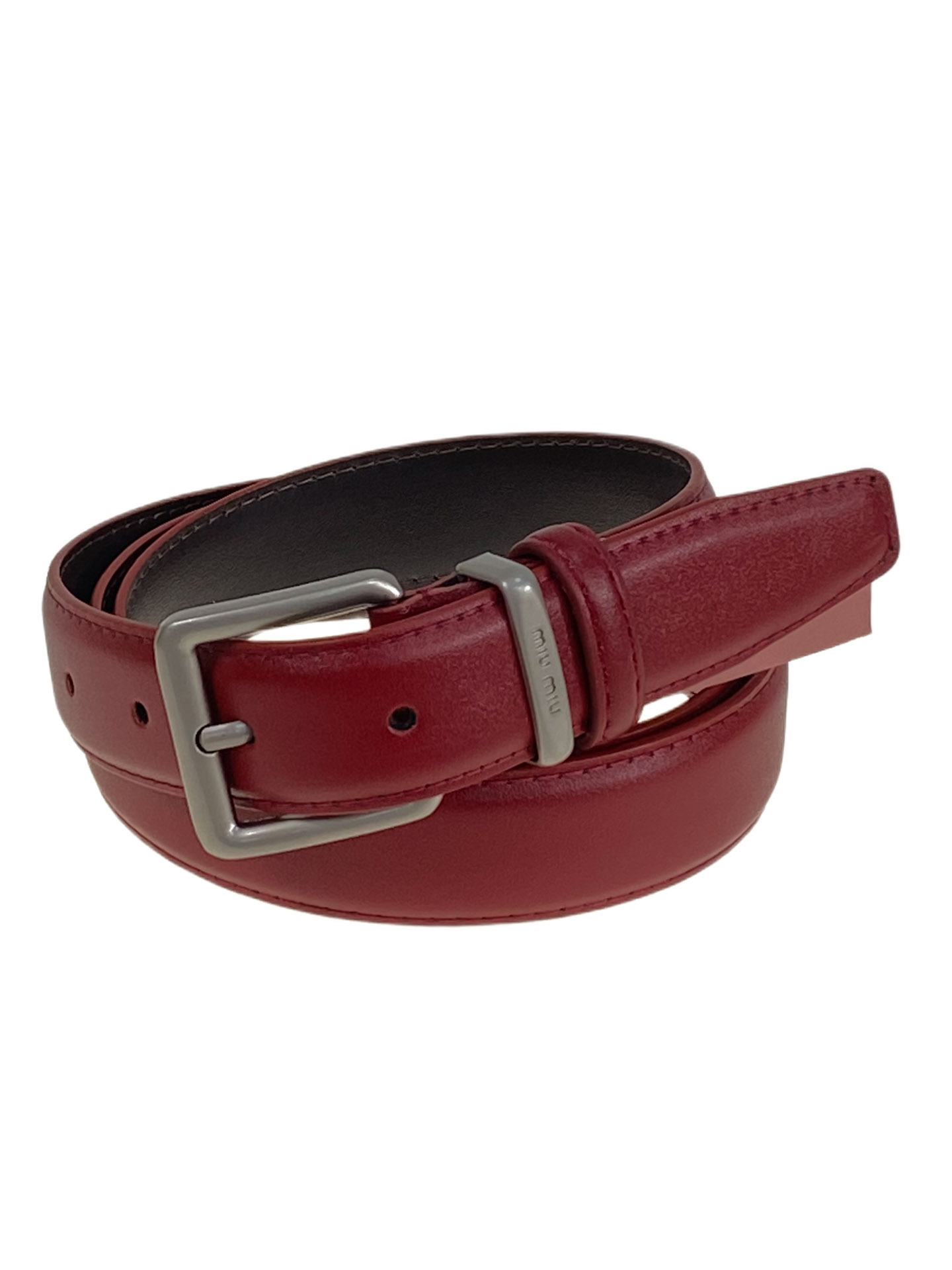 На фото 1 -  Ремень женский из искусственной кожи, цвет бордовый На фото 1 -  Ремень женский из искусственной кожи, цвет бордовый