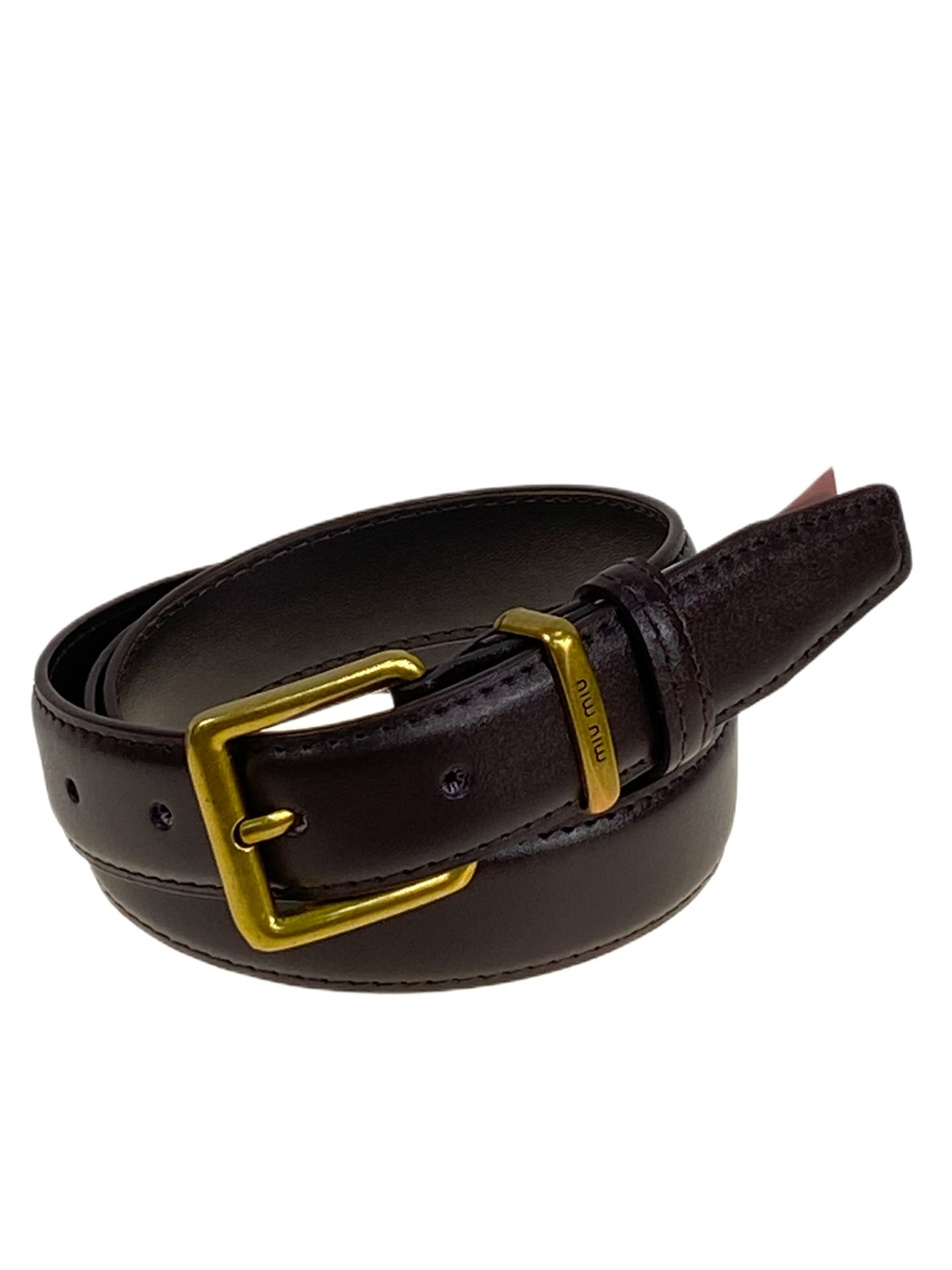 На фото 1 -  Ремень женский из искусственной кожи, цвет тёмный шоколад На фото 1 -  Ремень женский из искусственной кожи, цвет тёмный шоколад