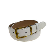 На фото 1 -  Ремень женский из искусственной кожи, цвет белый На фото 1 -  Ремень женский из искусственной кожи, цвет белый