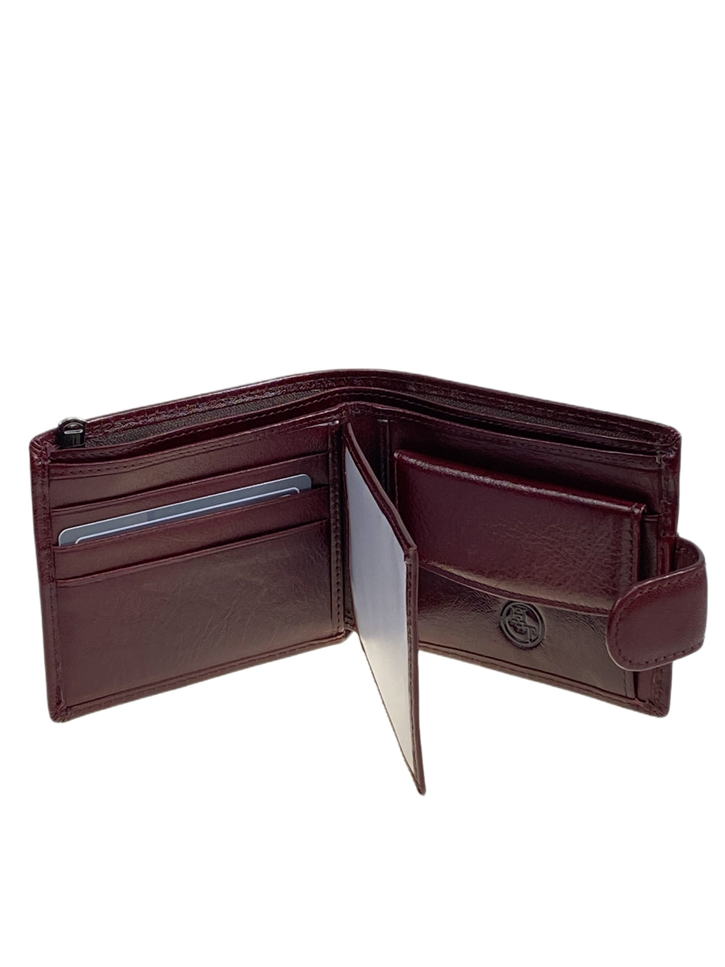 На фото 2 - Мужское  портмоне из натуральной кожи, цвет коричневый