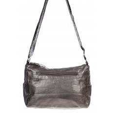 На фото 3 - Женская сумка из искусственной кожи, цвет золото