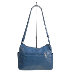 На фото 2 - Женская сумка из искусственной кожи, цвет синий На фото 2 - Женская сумка из искусственной кожи, цвет синий