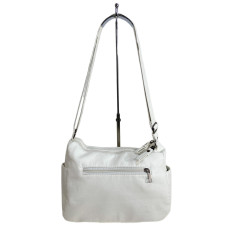 На фото 2 - Женская сумка из искусственной кожи, цвет белый