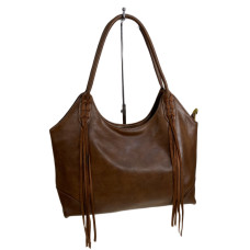 На фото 1 - Женская сумка из искусственной кожи, цвет коричневый На фото 1 - Женская сумка из искусственной кожи, цвет коричневый