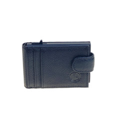 На фото 1 - Мужское  портмоне  из натуральной кожи  цвет  черный