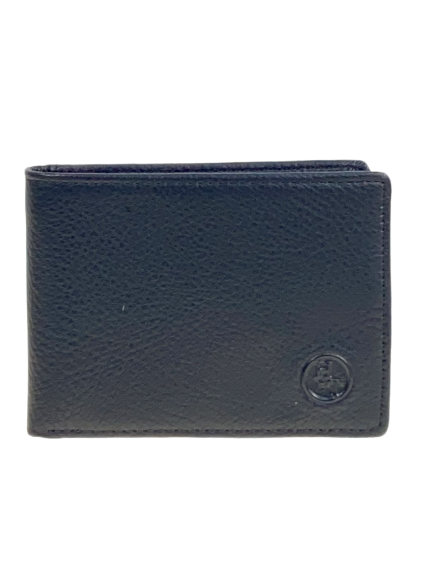 На фото 1 - Мужское  портмоне из натуральной кожи, цвет черный