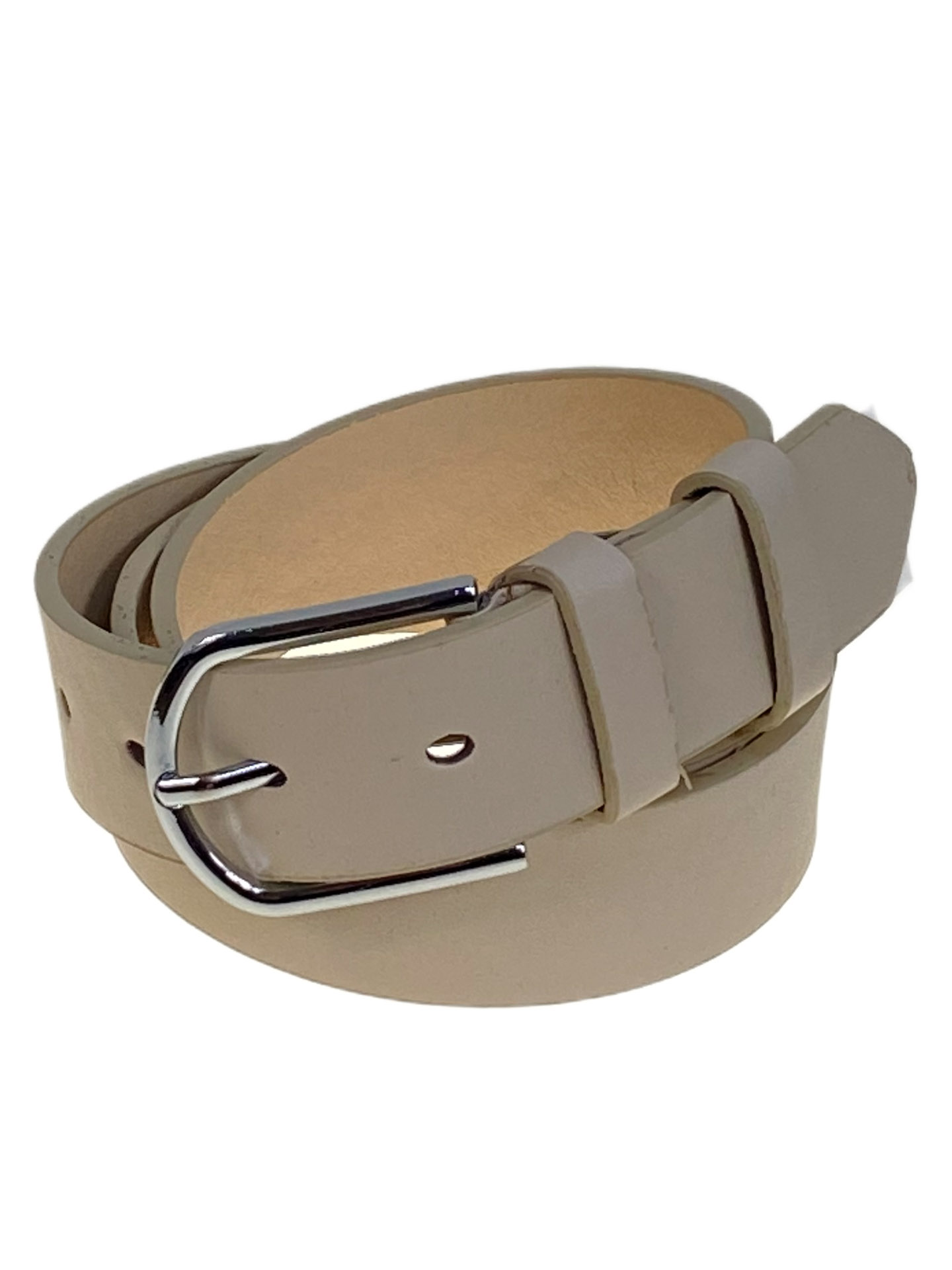 На фото 1 -  Ремень женский из искусственной кожи, цвет бежевый