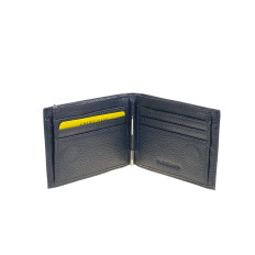 На фото 2 - Мужское  портмоне  из натуральной кожи,  цвет  черный