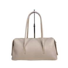 На фото 2 - Женская сумка из искусственной кожи, цвет молочно-бежевый