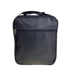 На фото 2 - Сумка мужская  текстильная, цвет  черный