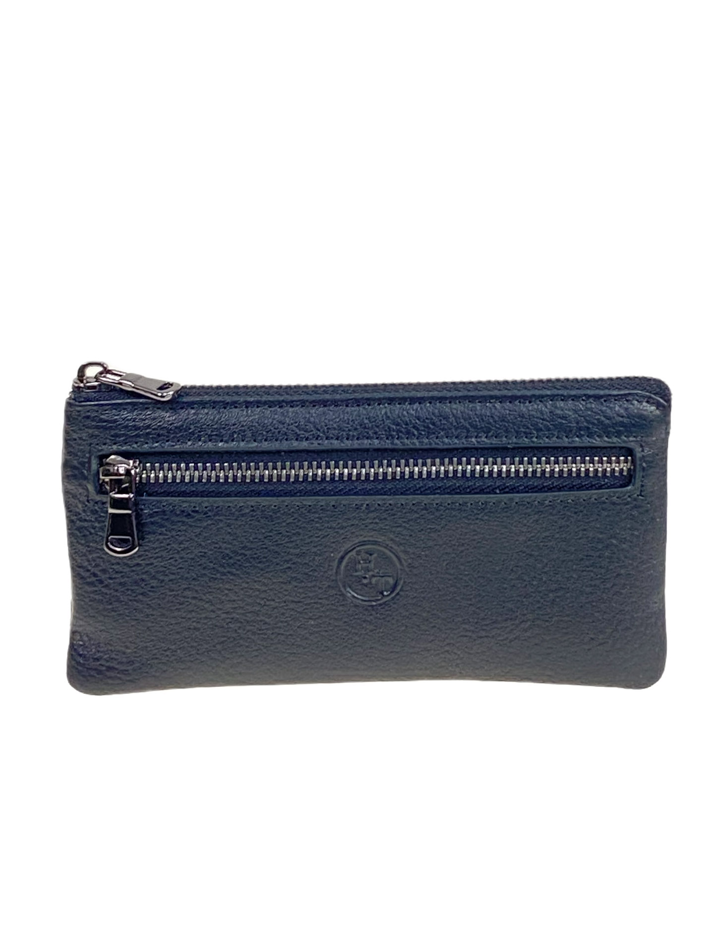 На фото 1 - Ключница из натуральной кожи, цвет синий