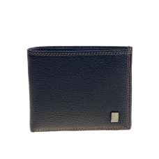 На фото 1 - Мужское  портмоне из натуральной кожи, цвет черный