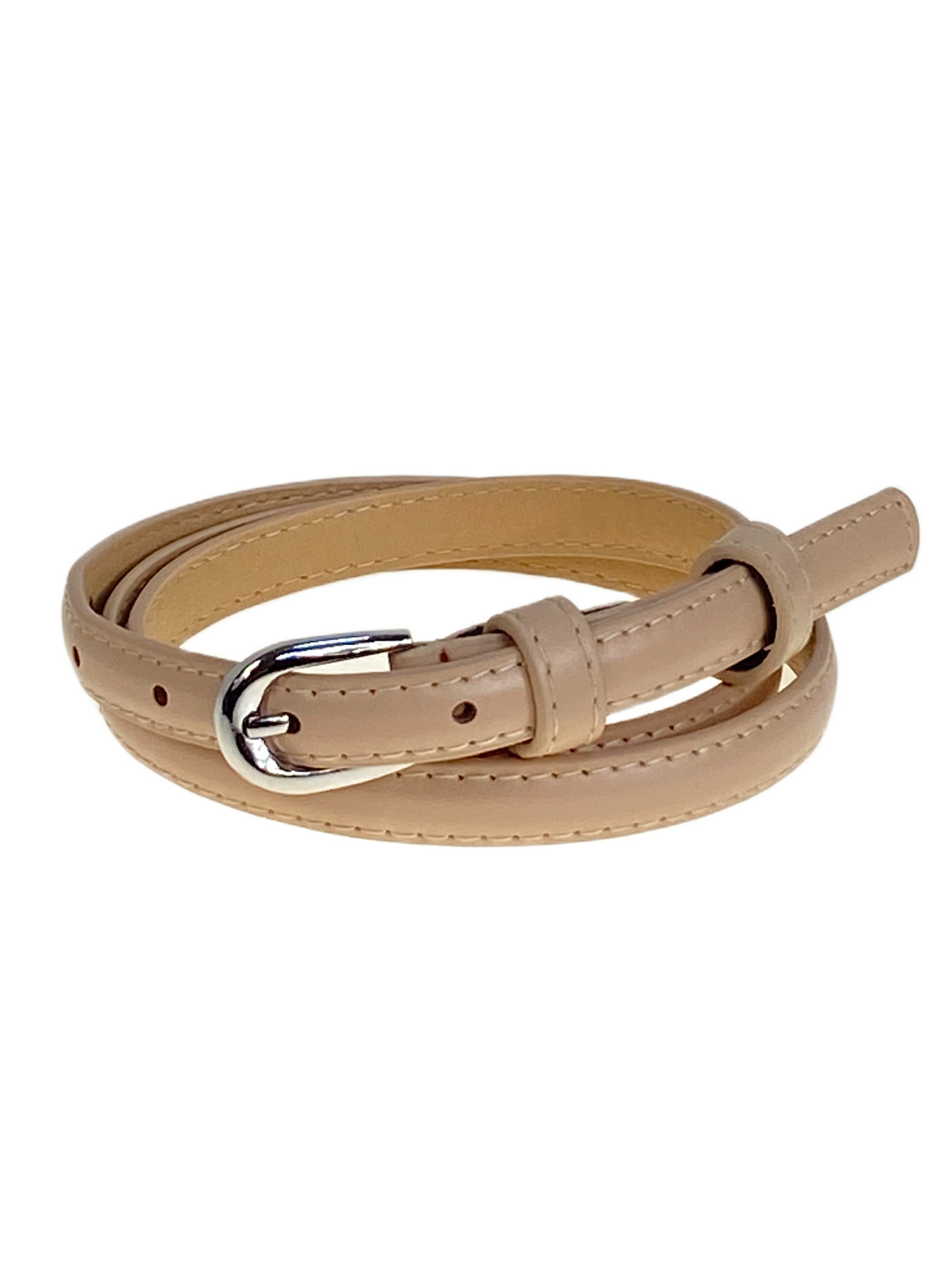 На фото 1 -  Ремень женский из искусственной кожи, цвет  светло коричневый