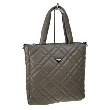 На фото 1 - Женская сумка из искусственной кожи, цвет хаки