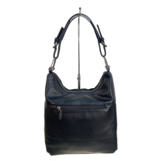 На фото 2 - Женская сумка из искусственной кожи, цвет черный На фото 2 - Женская сумка из искусственной кожи, цвет черный