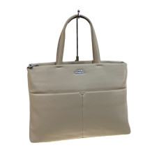 На фото 1 - Женская сумка из искусственной кожи, цвет молочный