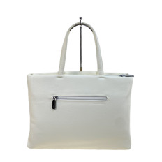 На фото 2 - Женская сумка из искусственной кожи, цвет белый