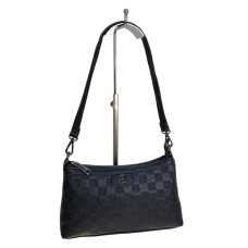 На фото 1 - Женская сумка из искусственной кожи, цвет черный На фото 1 - Женская сумка из искусственной кожи, цвет черный