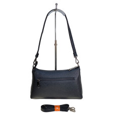 На фото 2 - Женская сумка из искусственной кожи, цвет черный На фото 2 - Женская сумка из искусственной кожи, цвет черный