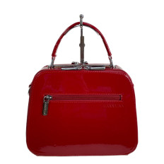 На фото 2 - Женская сумка из искусственной кожи, цвет красный