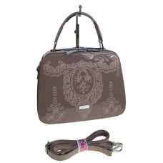 На фото 1 - Женская сумка из искусственной кожи, цвет хаки На фото 1 - Женская сумка из искусственной кожи, цвет хаки