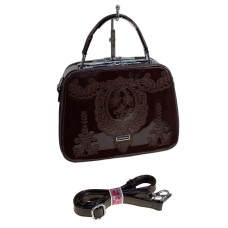 На фото 1 - Женская сумка из искусственной кожи, цвет шоколад На фото 1 - Женская сумка из искусственной кожи, цвет шоколад